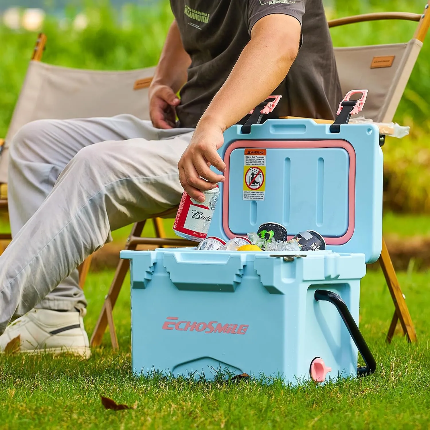 EchoSmile 12/18 Quart Rotomolded Cooler, Built to Stand up to The Rigors of The Journey