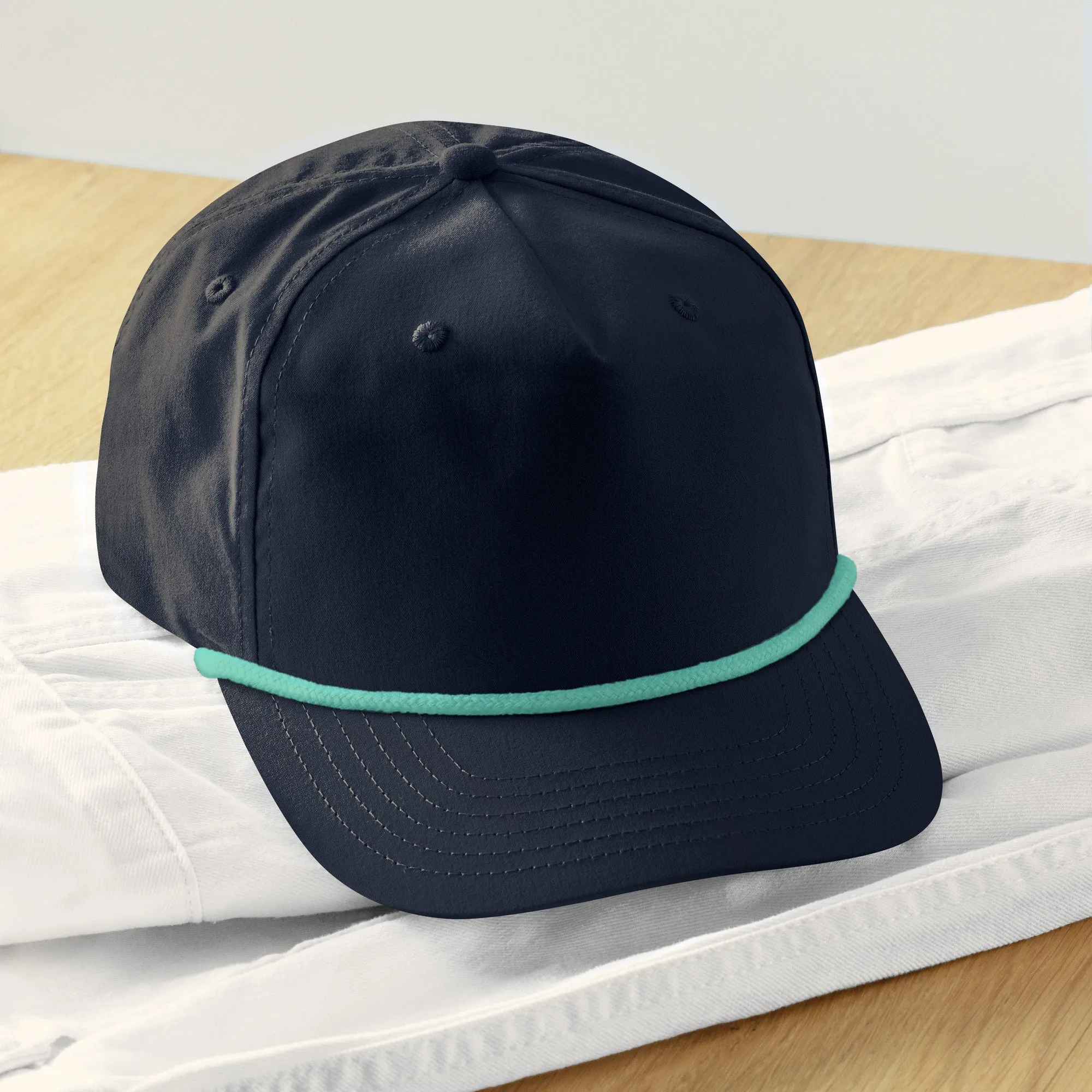 Embroidery 5 Panel Golf rope Hat