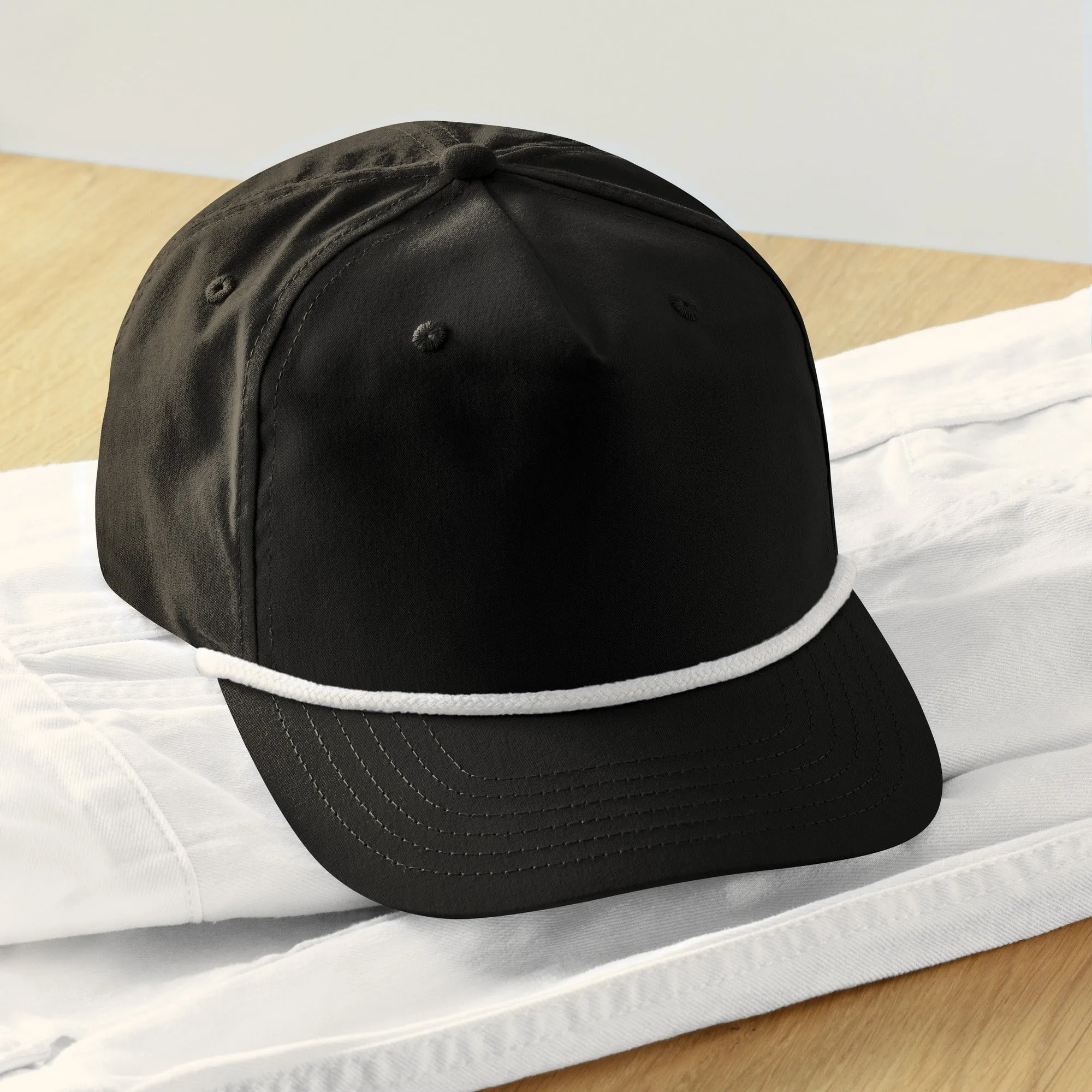 Embroidery 5 Panel Golf rope Hat