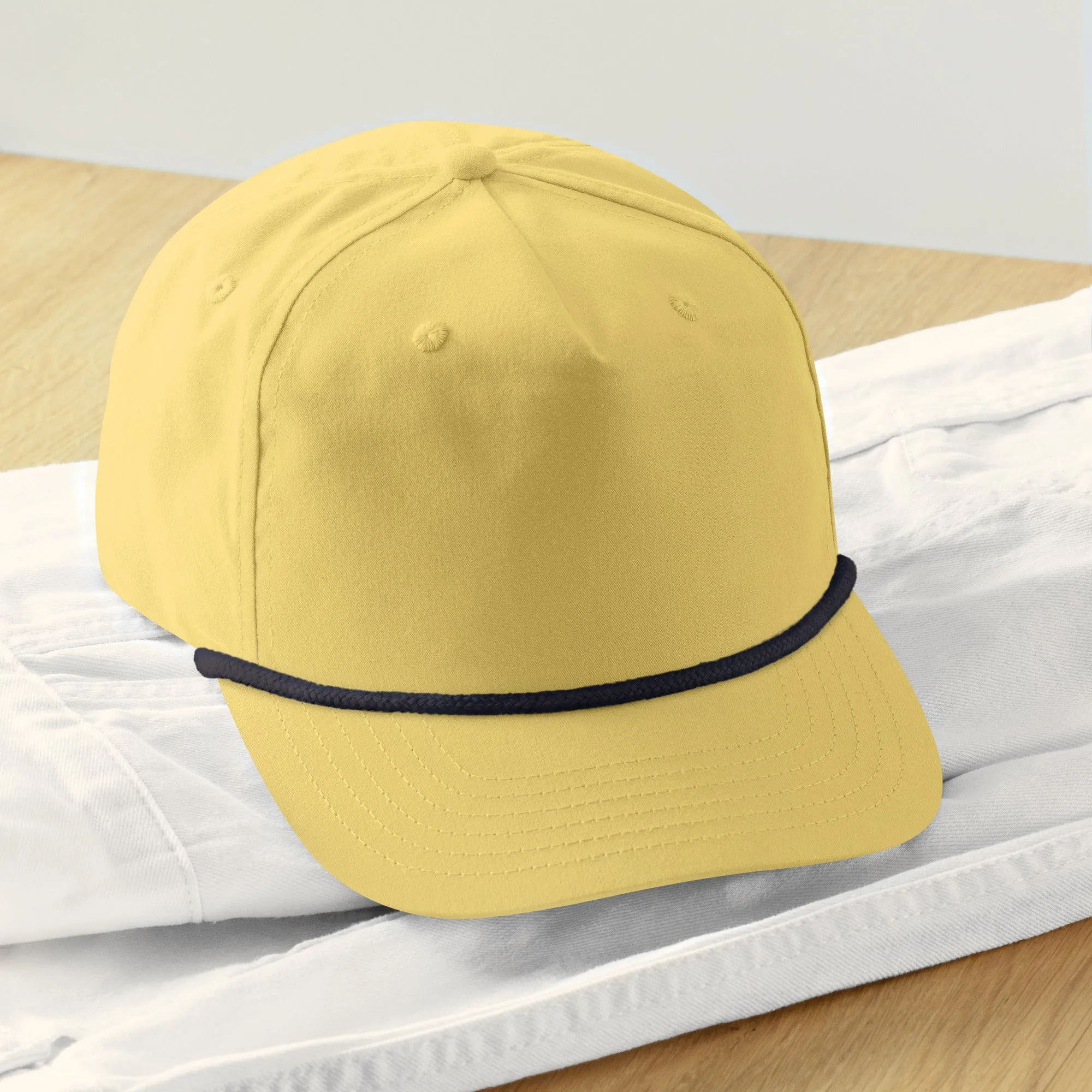 Embroidery 5 Panel Golf rope Hat