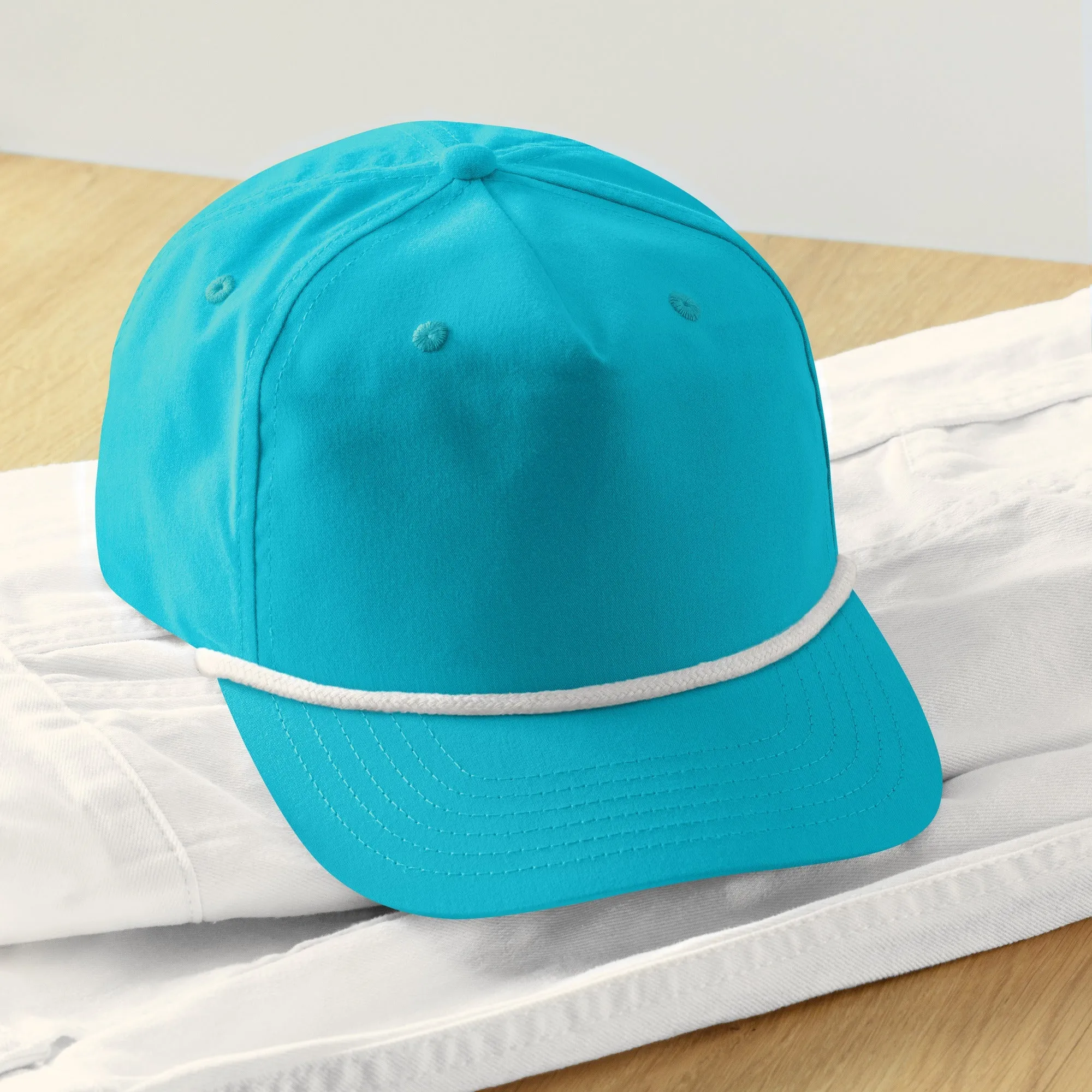 Embroidery 5 Panel Golf rope Hat