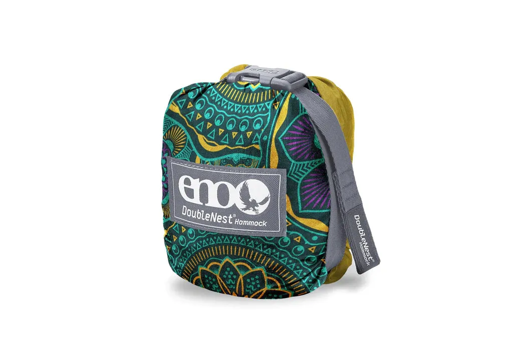 Eno DoubleNest Print Hammock - Mantra/Gold