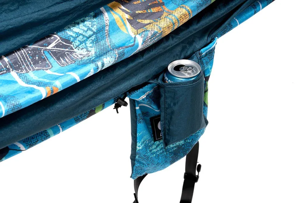 Eno DoubleNest Print Hammock - Surf Break/ Marine