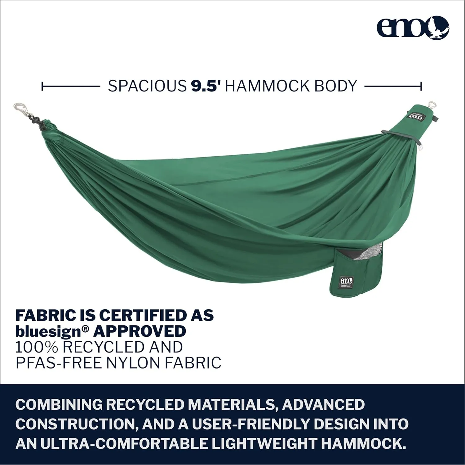 ENO, Eagles Nest Outfitters TechNest Hammock, Spruce Green