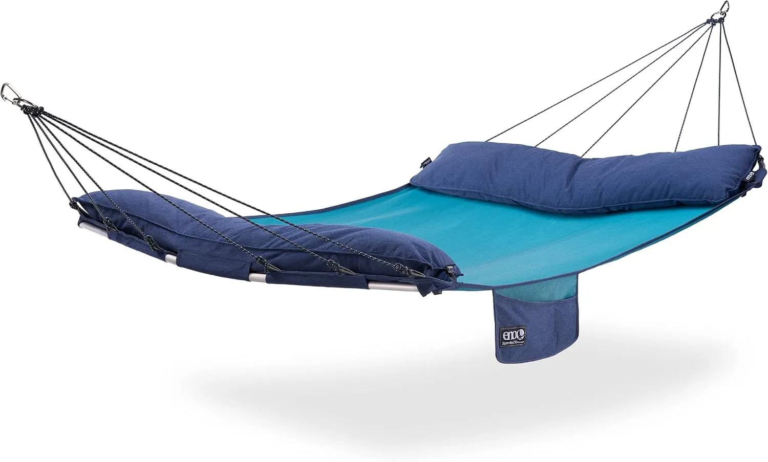 ENO SuperNest SL Hammock - 1 to 2 Person Backyard Hammock - Outdoor Patio Furniture for Backyard, Lawn, or Balcony - Coastal Blue