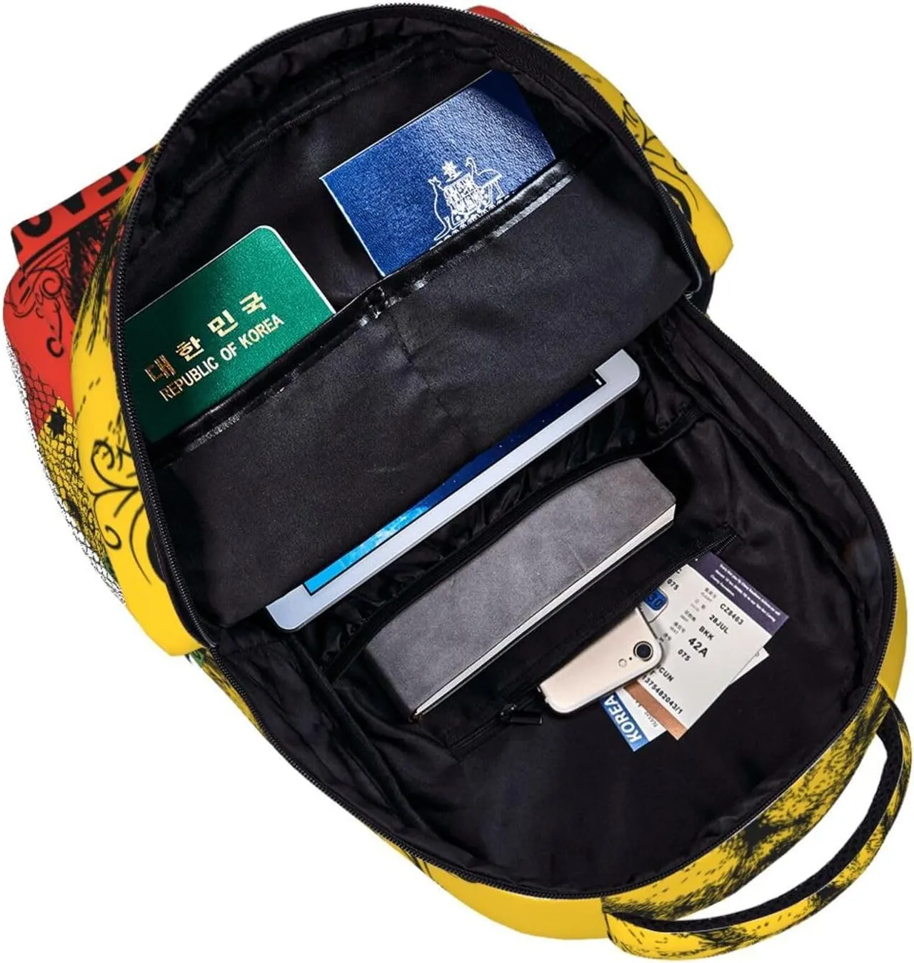 Ethiopia Flag Ethiopia Lion Backpack Casual Laptop Backpack Double Shoulder Bag Lightweight Backpack For Women Men Travel
