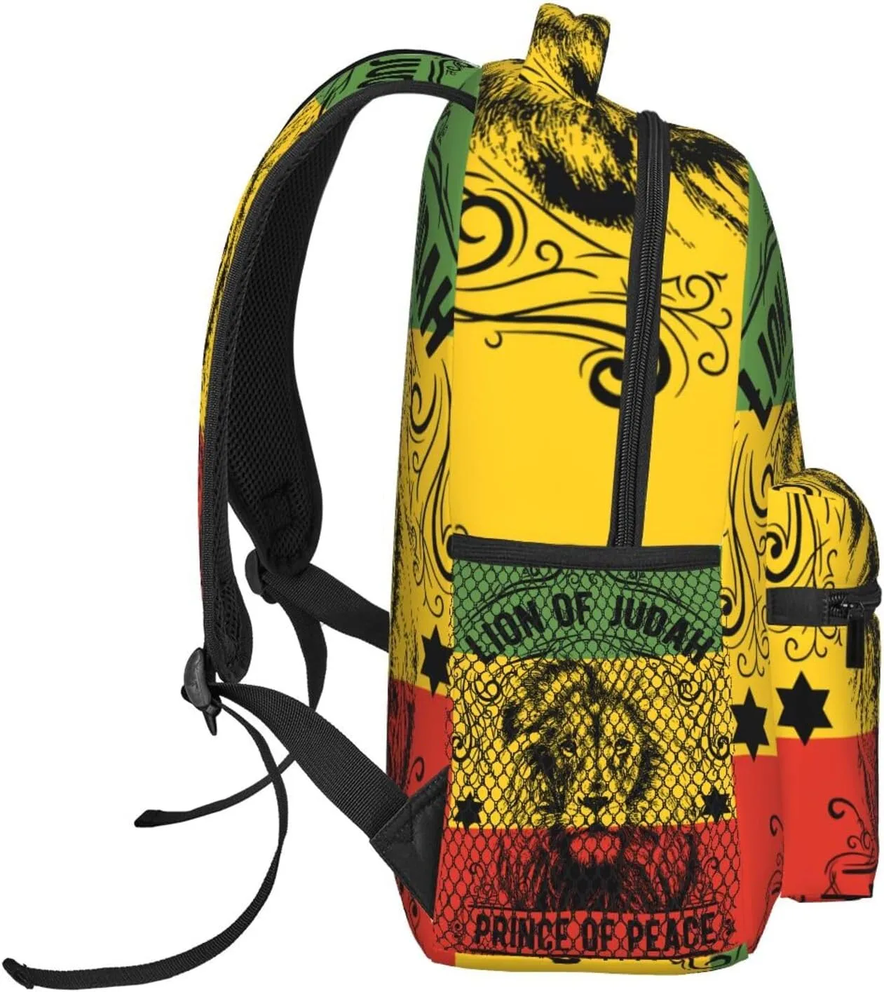 Ethiopia Flag Ethiopia Lion Backpack Casual Laptop Backpack Double Shoulder Bag Lightweight Backpack For Women Men Travel