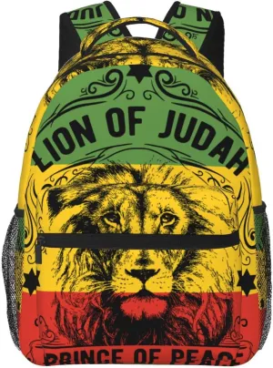 Ethiopia Flag Ethiopia Lion Backpack Casual Laptop Backpack Double Shoulder Bag Lightweight Backpack For Women Men Travel