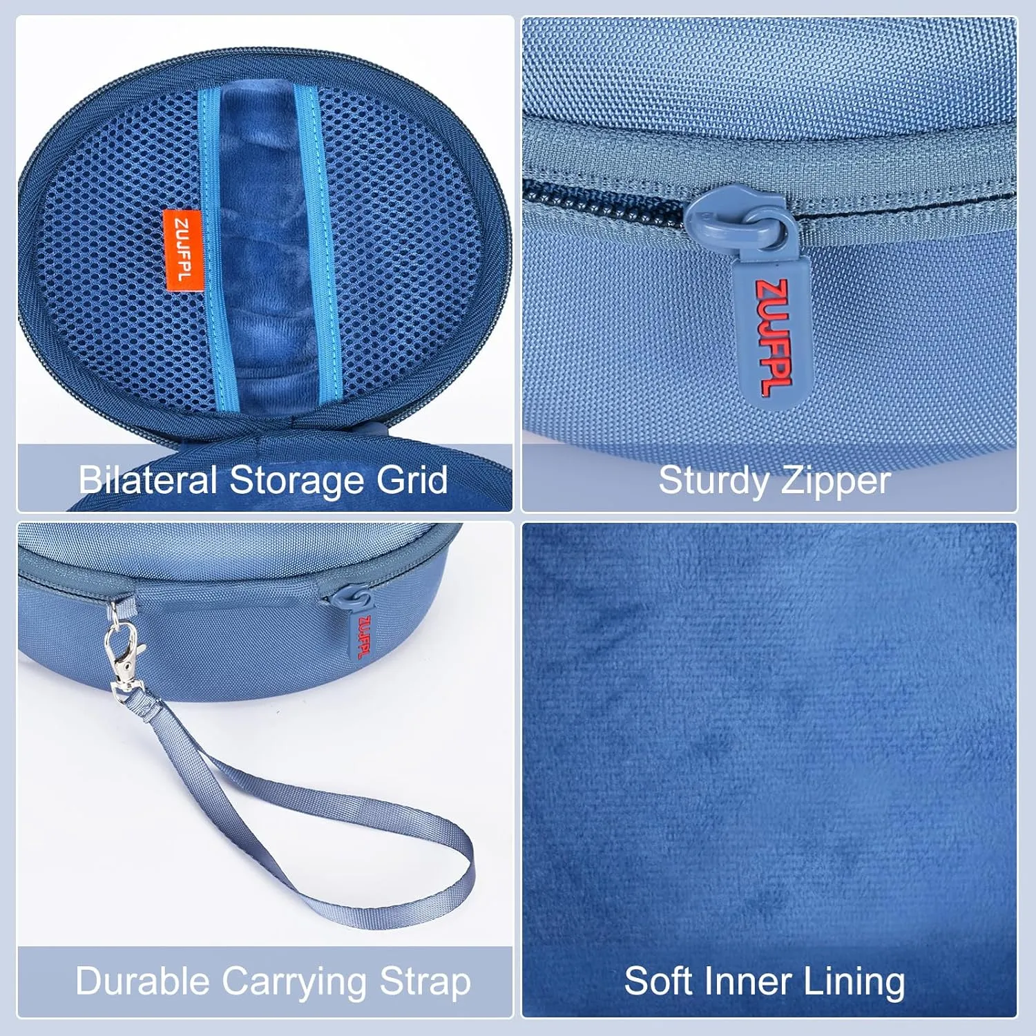 EVA Hard Case for Beats Solo3/Solo2/EVA Hard Case for Beats Solo3/Solo2/Beats Studio Pro Wireless On-Ear Headphones,Premium Travel Protective Carrying Storage Bag(Blue)