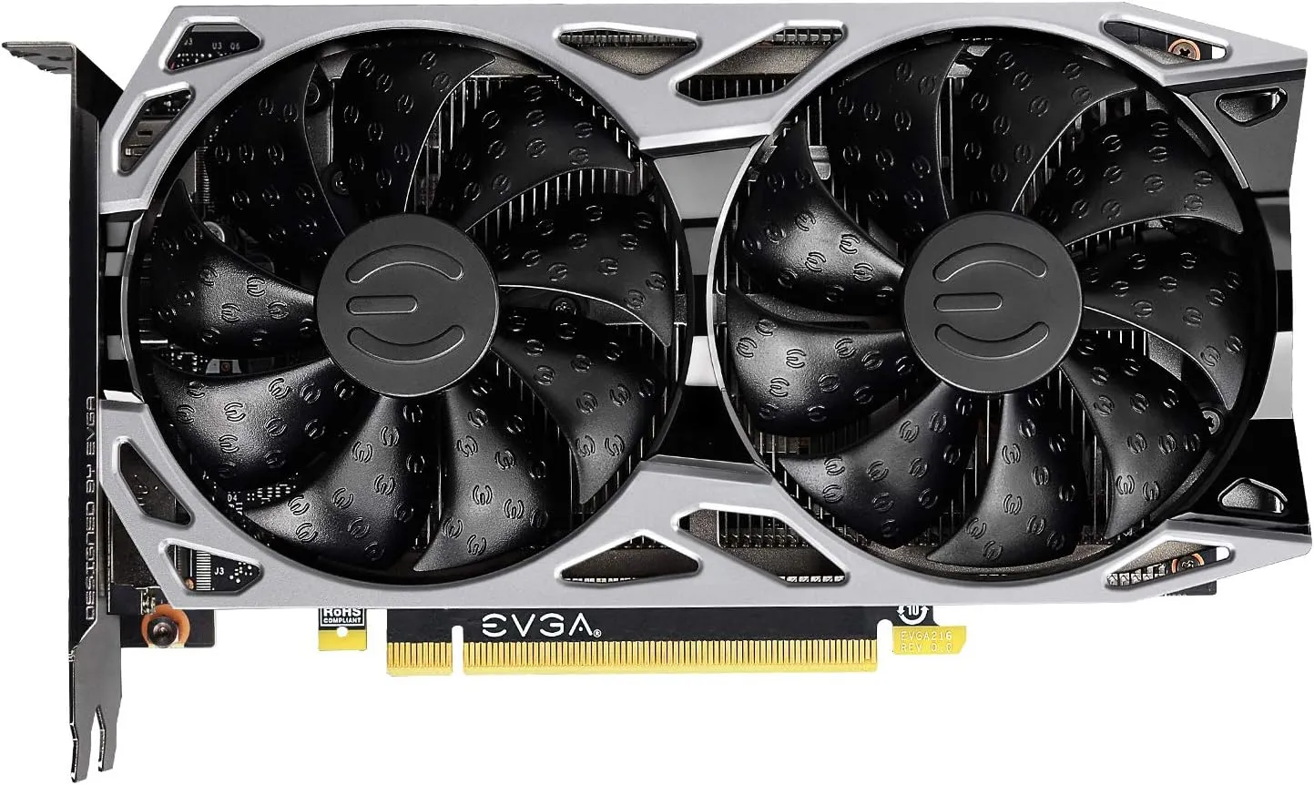 EVGA 06G-P4-2068-KR GeForce RTX 2060 KO Ultra Gaming, 6GB GDDR6, Dual Fans, Metal Backplate