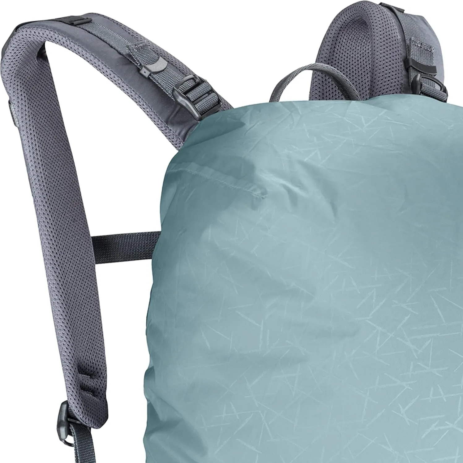 EVOC RAINCOVER Sleeve Backpack Rain Cover for Outdoor Adventures, Waterproof Backpack Protective Cover (Flexible Size Adjustment with Drawstring, Reflective Print, Medium, Large)