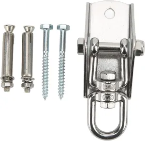 EVTSCAN Heavy Duty Stainless Steel Suspension Hooks, Rusts Resistant, Easy Installation, for Yoga, Hammock, Swing, Gym, Outdoor Use