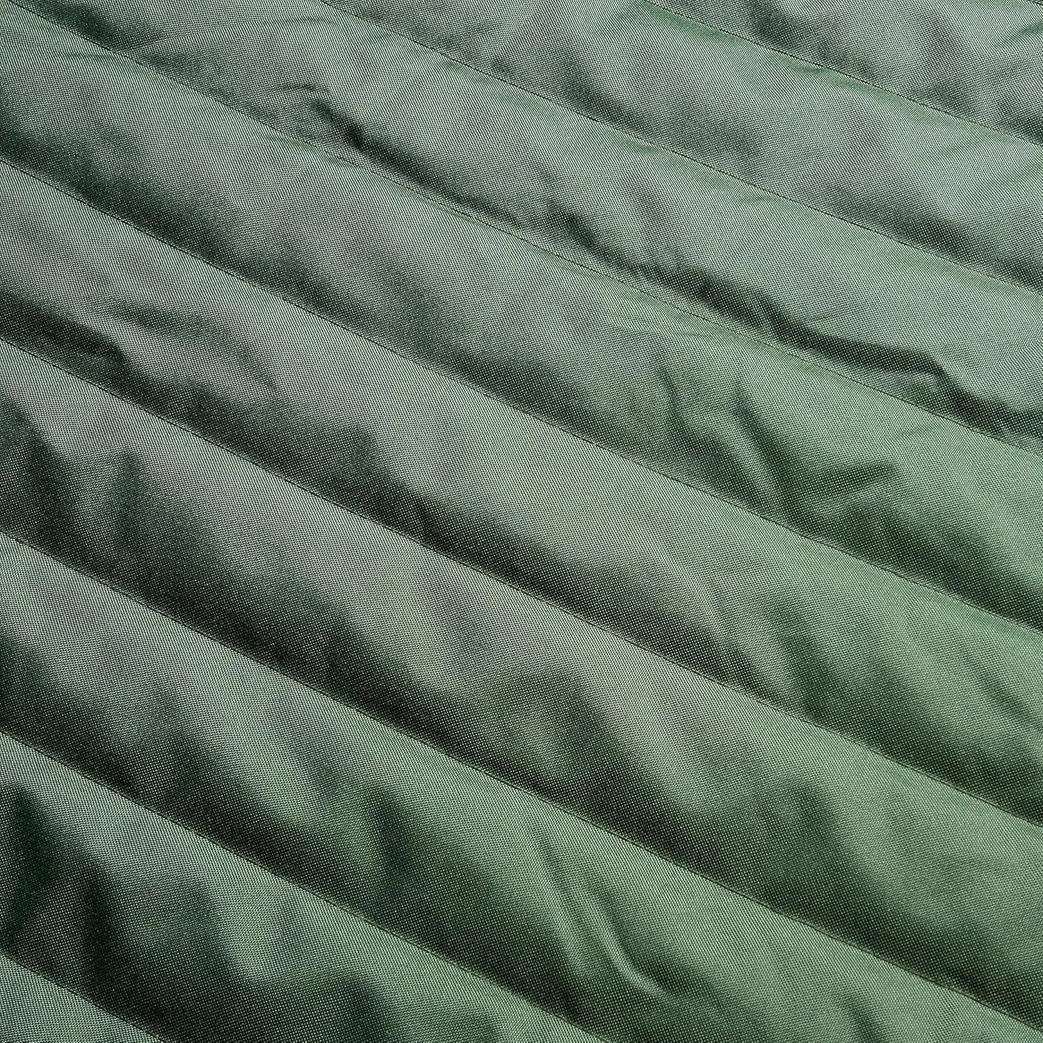 Fab Habitat Solid Quilted Recycled Polyester Hammock with Pillow, Curved Spreader Bar - Fargo - Green - Indoor/Outdoor, Quick Dry, 2 Person 460 lbs Capacity - Patio, Poolside - 11-14 ft Adjustable