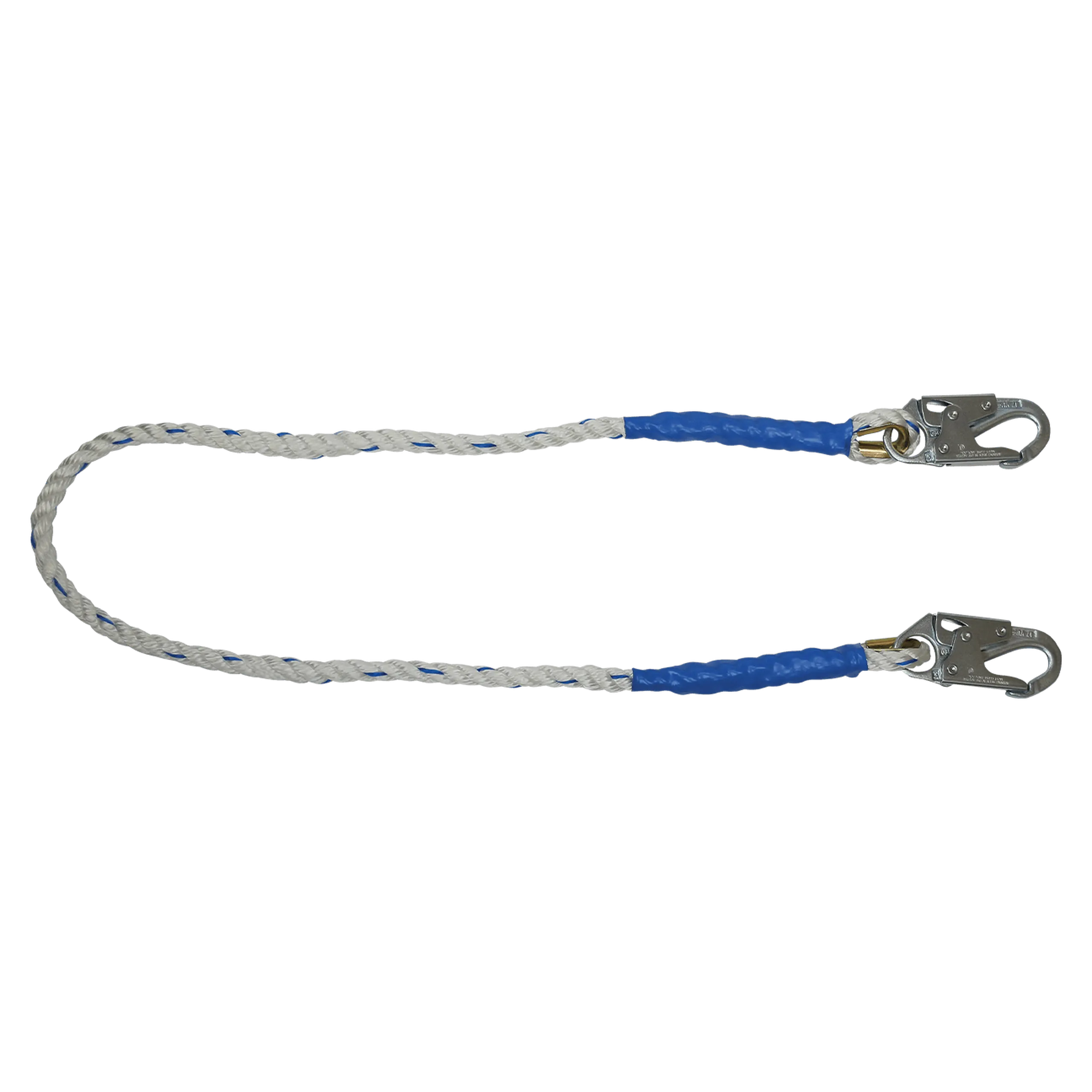 FallTech 8156 6' Rope Restraint Lanyard, Fixed-length with Steel Snap Hooks (each)