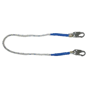 FallTech 8156 6' Rope Restraint Lanyard, Fixed-length with Steel Snap Hooks (each)