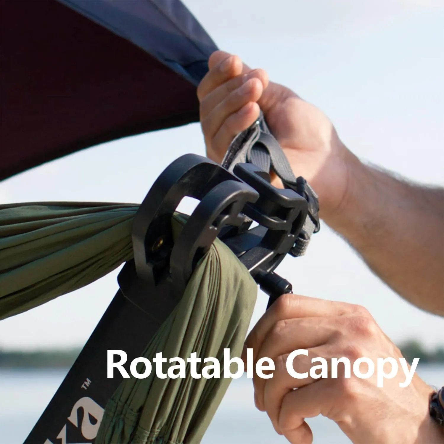 Fast Set-up in 3 Seconds Adjustable Portable Aluminum Alloy Hammock Stand for Outside with Chair Mode & Lounge Mode up to 105'' - 550 LBS Capacity - Compact & Portable & Stable on Any Terrain