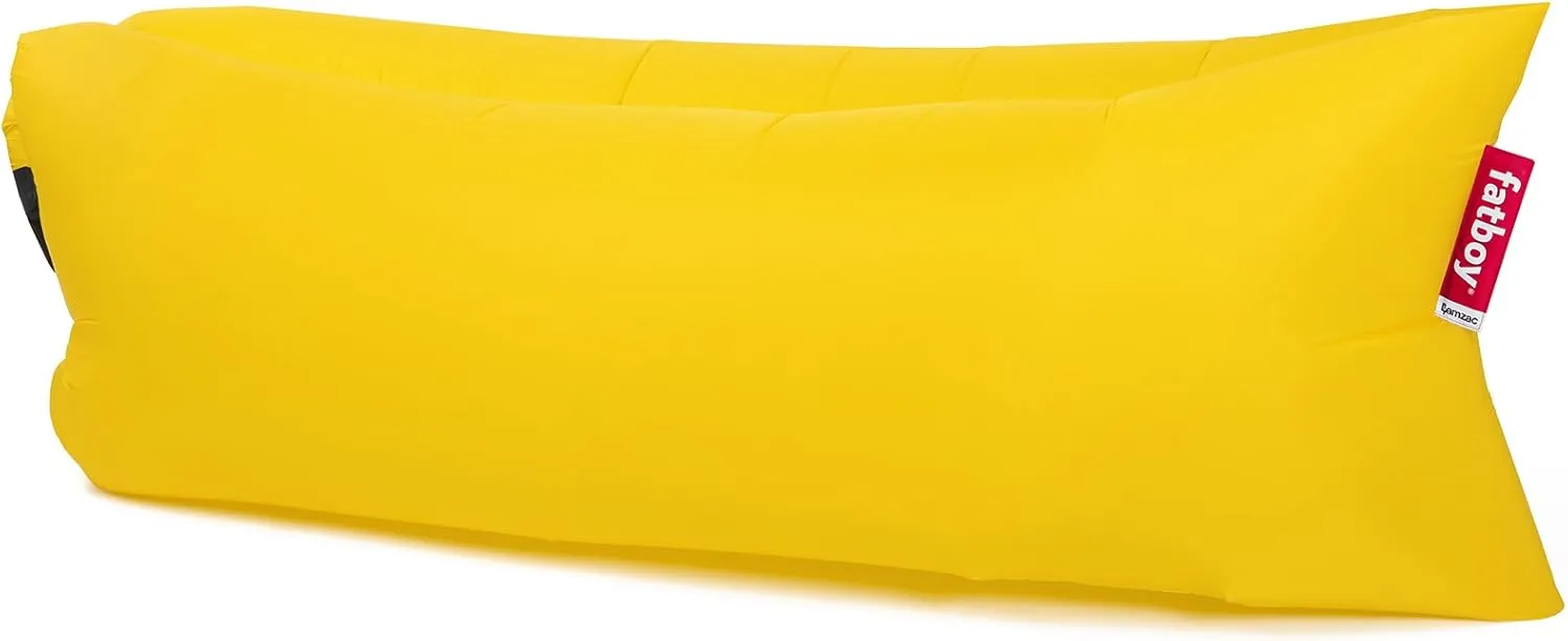 Fatboy Lamzac The Original Version 1 Inflatable Lounger with Carry Bag, Yellow