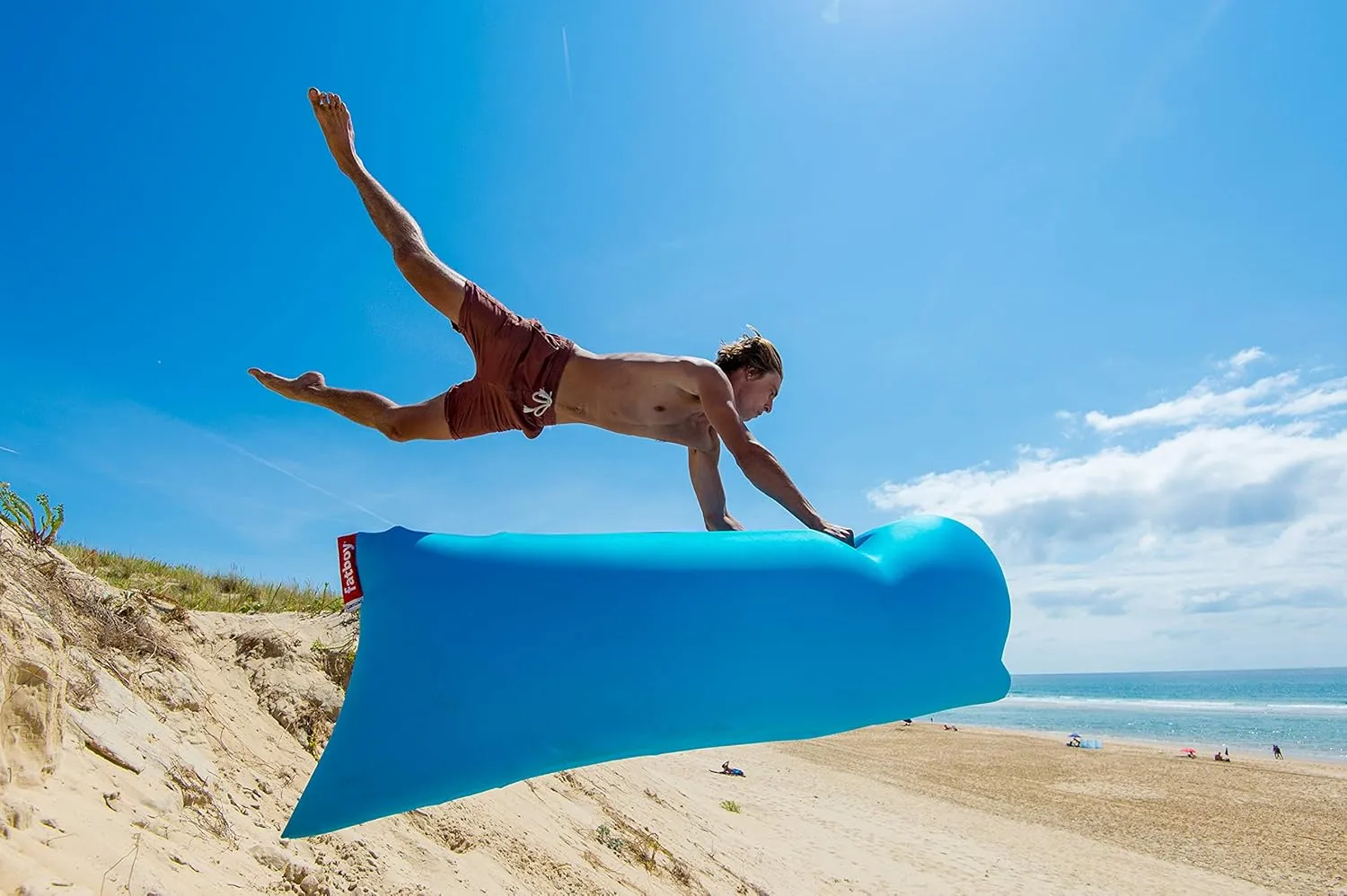 Fatboy Lamzac The Original Version 1 Inflatable Lounger with Carry Bag, Yellow
