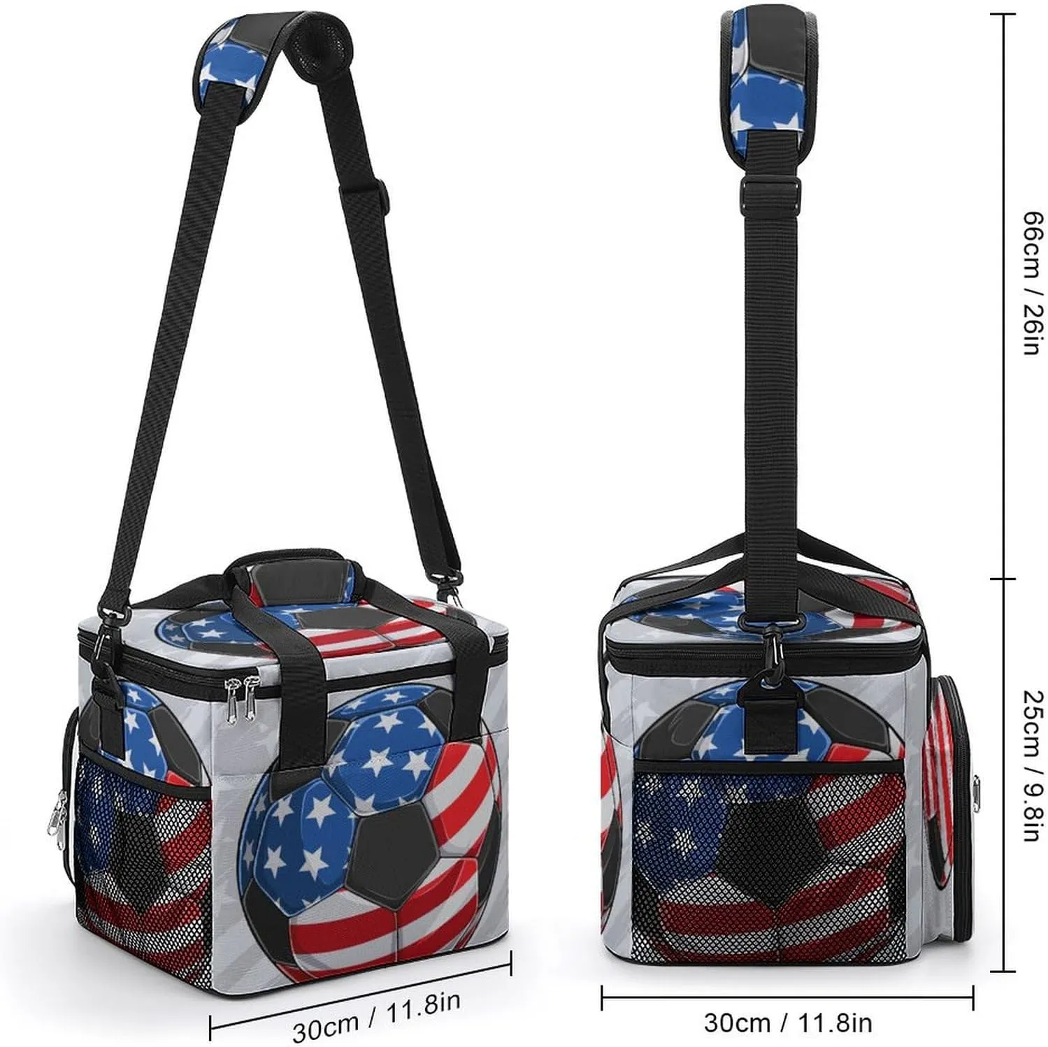 Fiery Red Sky 22.5L Waterproof Soft Cooler Bag Halloween Horror Scary Insulated Lunch Box for Camping Fishing Beach Road Trips