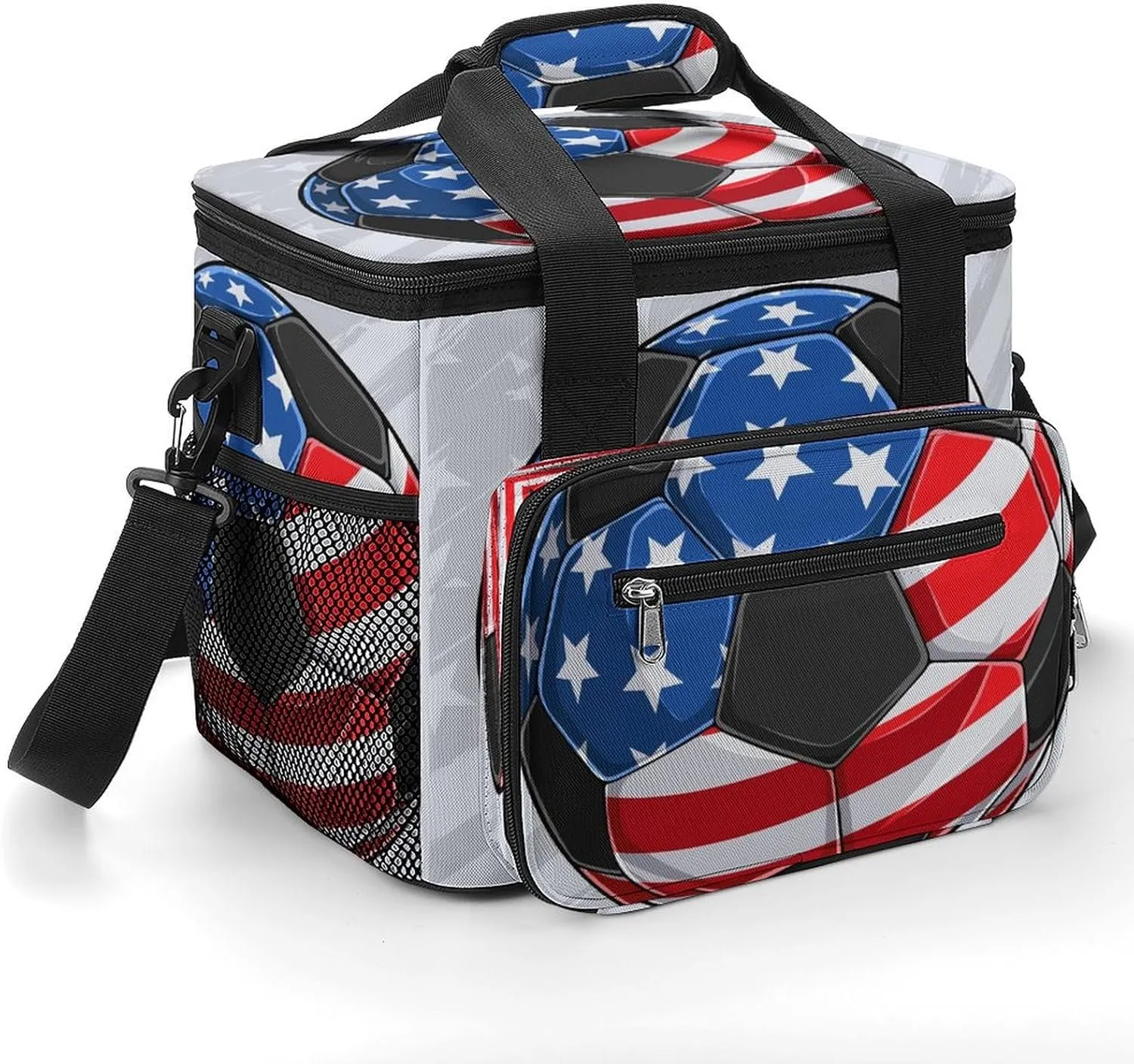 Fiery Red Sky 22.5L Waterproof Soft Cooler Bag Halloween Horror Scary Insulated Lunch Box for Camping Fishing Beach Road Trips