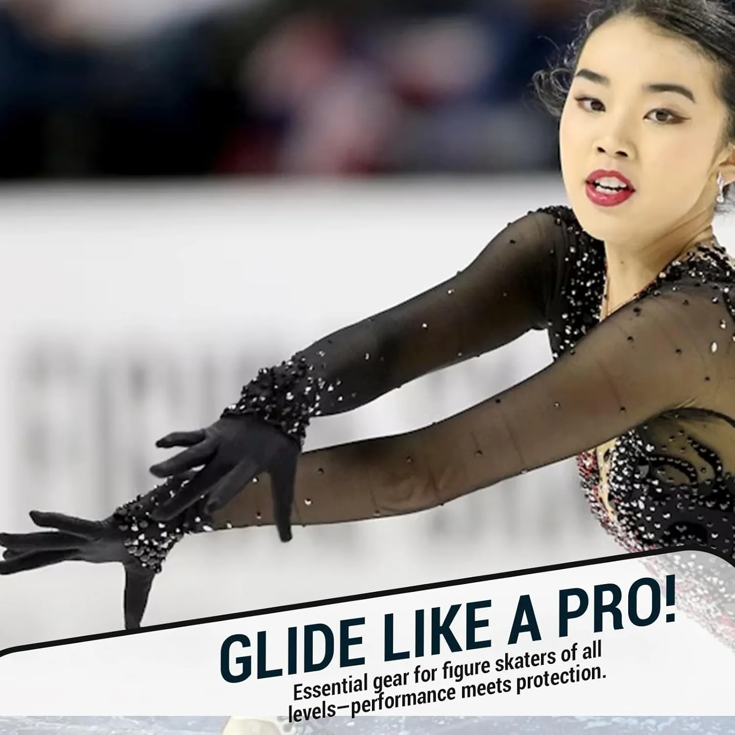 Figure Skating Gloves for Girls | Gel Padded Ice Skate Gloves | Thermal, Padded Wrist Protection | Multiple Colors
