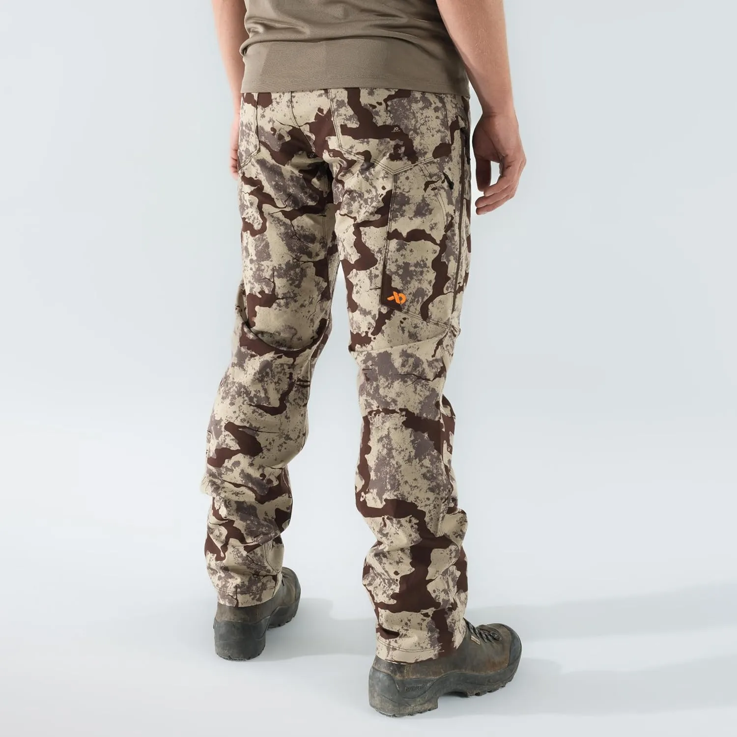 First Lite Men’s 308 Pant - Men’s Outdoor Stretch Camo Hunting Pants with Hip Vents, Year Round Lightweight Hunting Gear