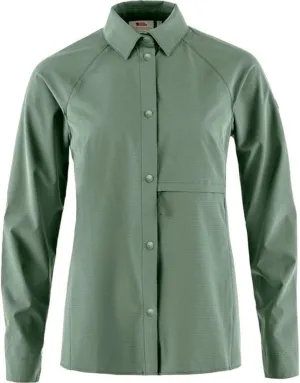 Fjallraven Women's Abisko Trekking Shirt, Patina Green (F14600151, US, Alpha, Small, Regular, Regular)