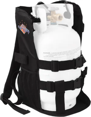 Flame King Propane Tank Backpack Carrier for 5LB or 10LB Cylinders for Weed Burning (Tank & Torch Sold Separately)
