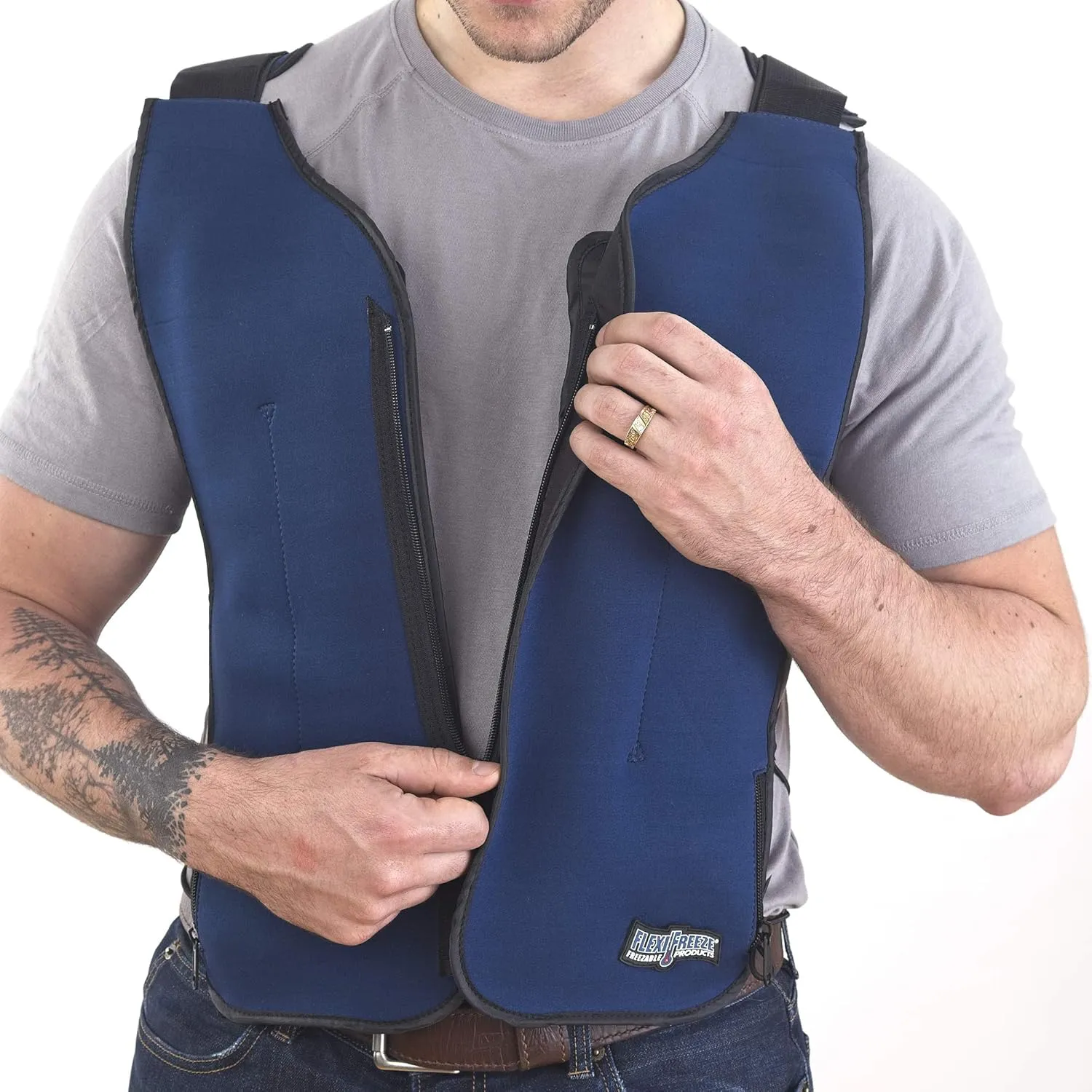 FlexiFreeze Personal Series Ice Vest (Zipper Closure)