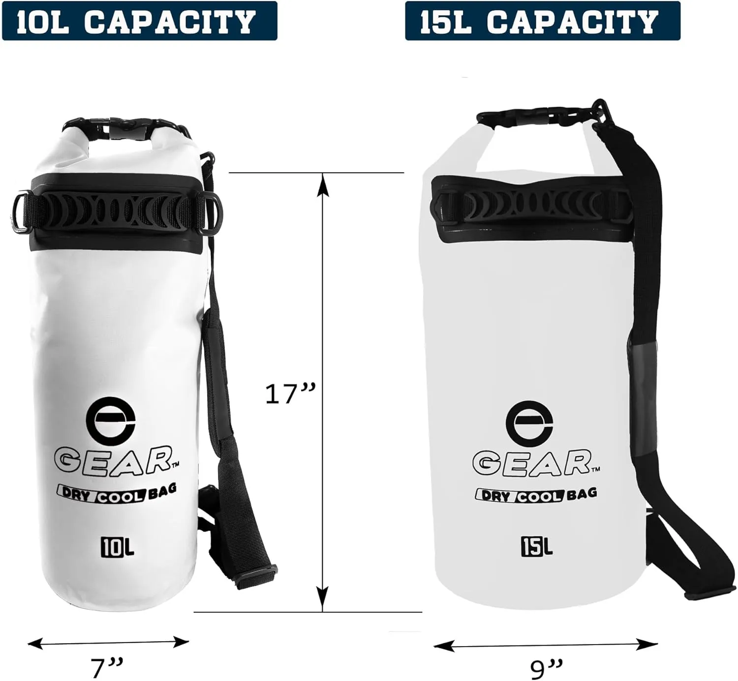 Floating Cooler Bag Roll Top Insulated Dry Backpack – Leak Proof, Collapsible, Waterproof Cooler with Padded Shoulder Strap - Perfect for Kayaking Fishing Beach Hiking -15L
