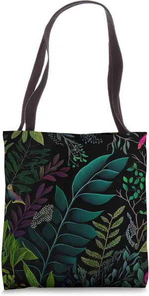 Floral Boho Foliage Flower Plant Nature Vegetation Flowery Tote Bag