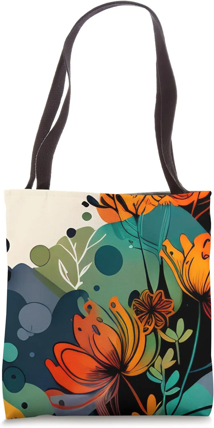 Floral Foliage Flower Botanical Nature Vegetation Flowery Tote Bag