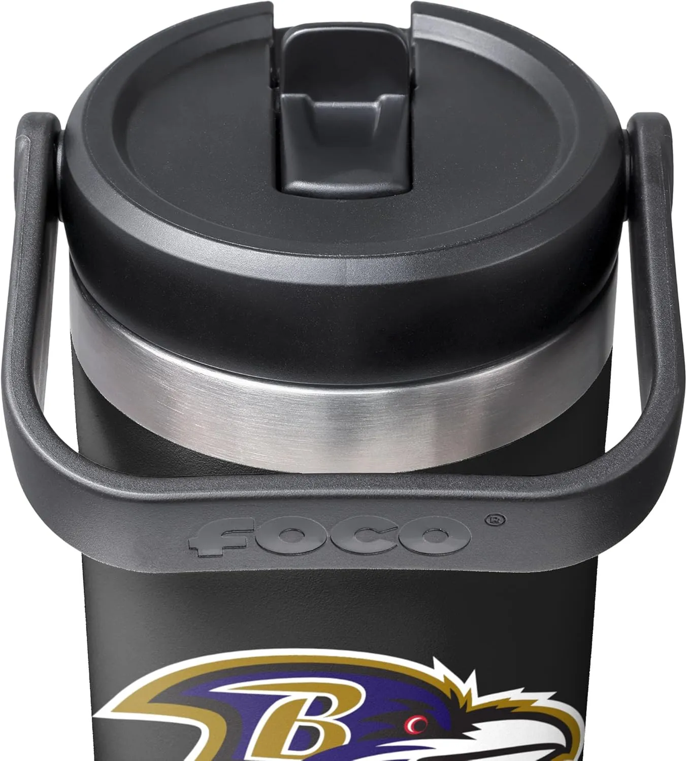 FOCO NFL Unisex-Adult NFL Team Logo Insulated Travel Mug 30oz Straw Tumbler