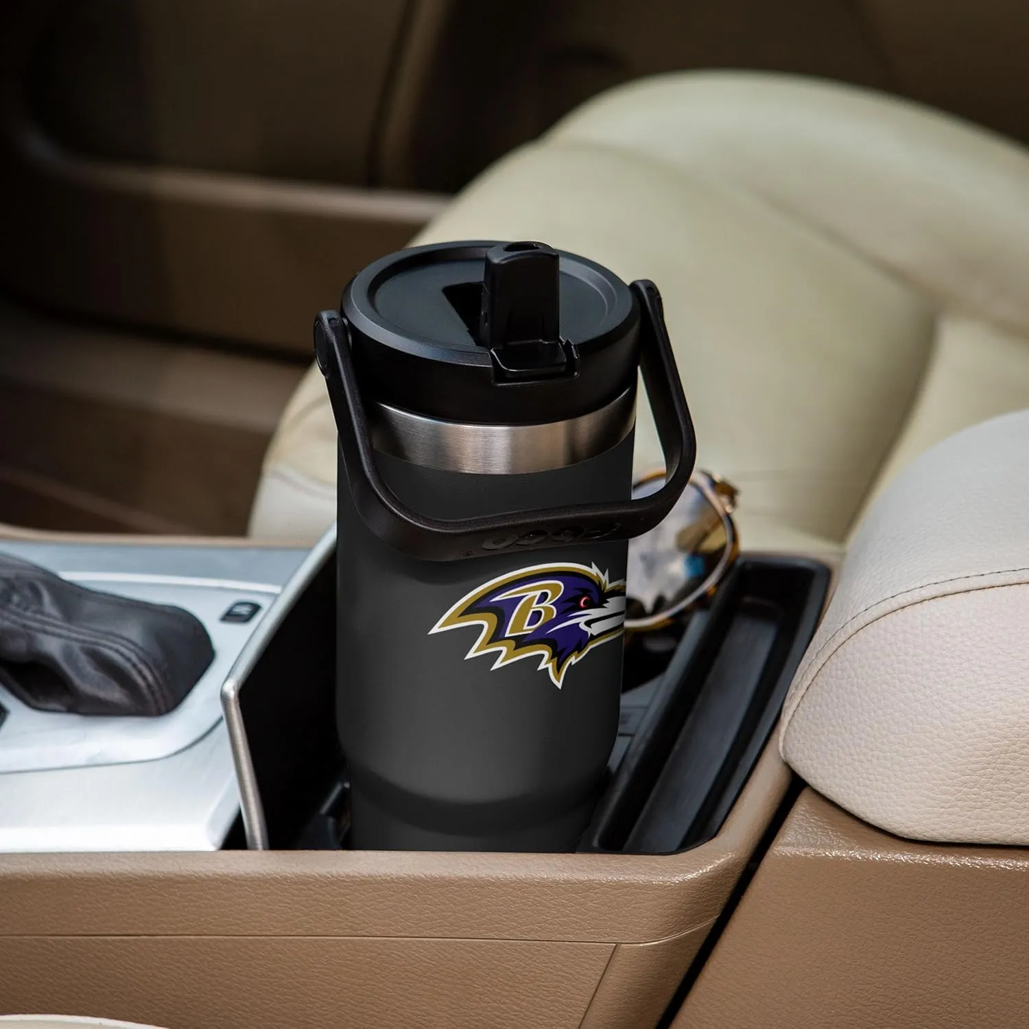 FOCO NFL Unisex-Adult NFL Team Logo Insulated Travel Mug 30oz Straw Tumbler