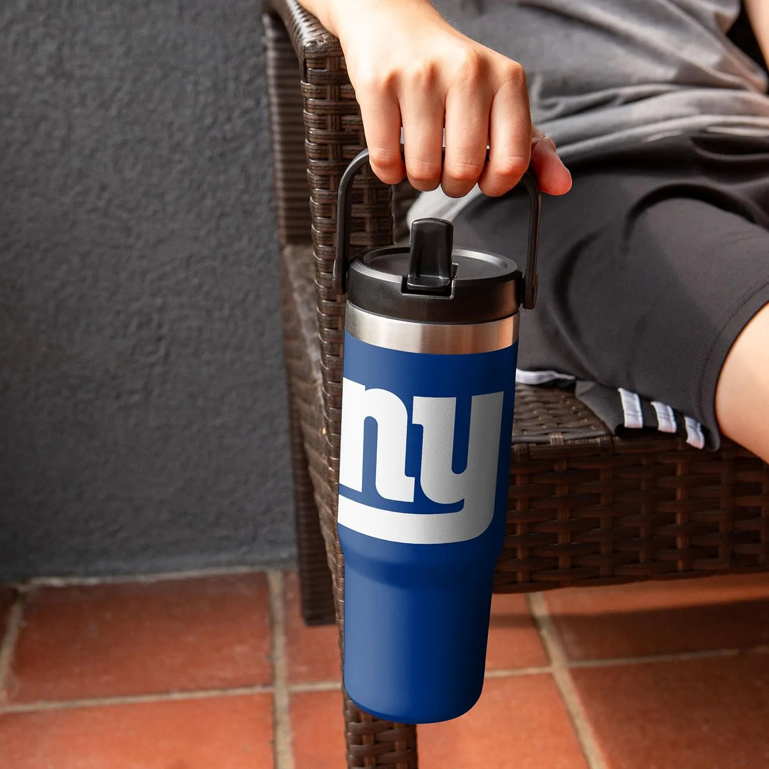 FOCO NFL Unisex-Adult NFL Team Logo Insulated Travel Mug 30oz Straw Tumbler