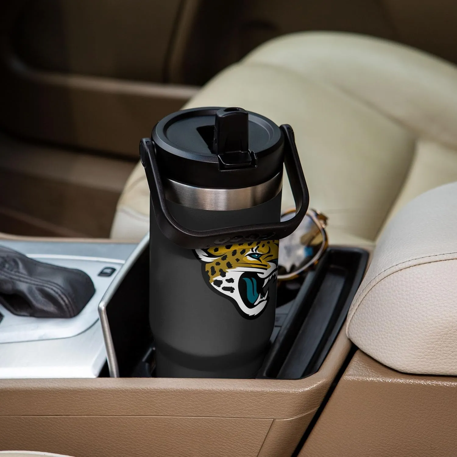FOCO NFL Unisex-Adult NFL Team Logo Insulated Travel Mug 30oz Straw Tumbler