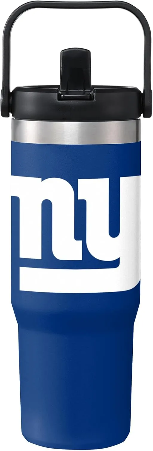 FOCO NFL Unisex-Adult NFL Team Logo Insulated Travel Mug 30oz Straw Tumbler