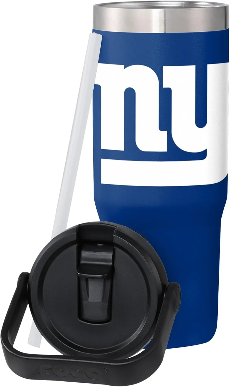 FOCO NFL Unisex-Adult NFL Team Logo Insulated Travel Mug 30oz Straw Tumbler