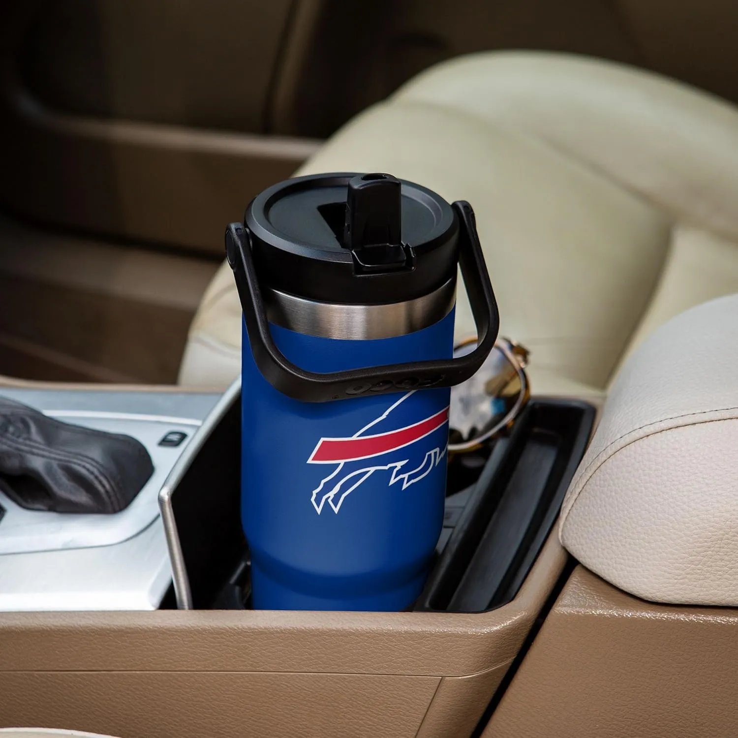 FOCO NFL Unisex-Adult NFL Team Logo Insulated Travel Mug 30oz Straw Tumbler