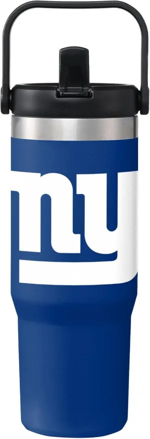 FOCO NFL Unisex-Adult NFL Team Logo Insulated Travel Mug 30oz Straw Tumbler