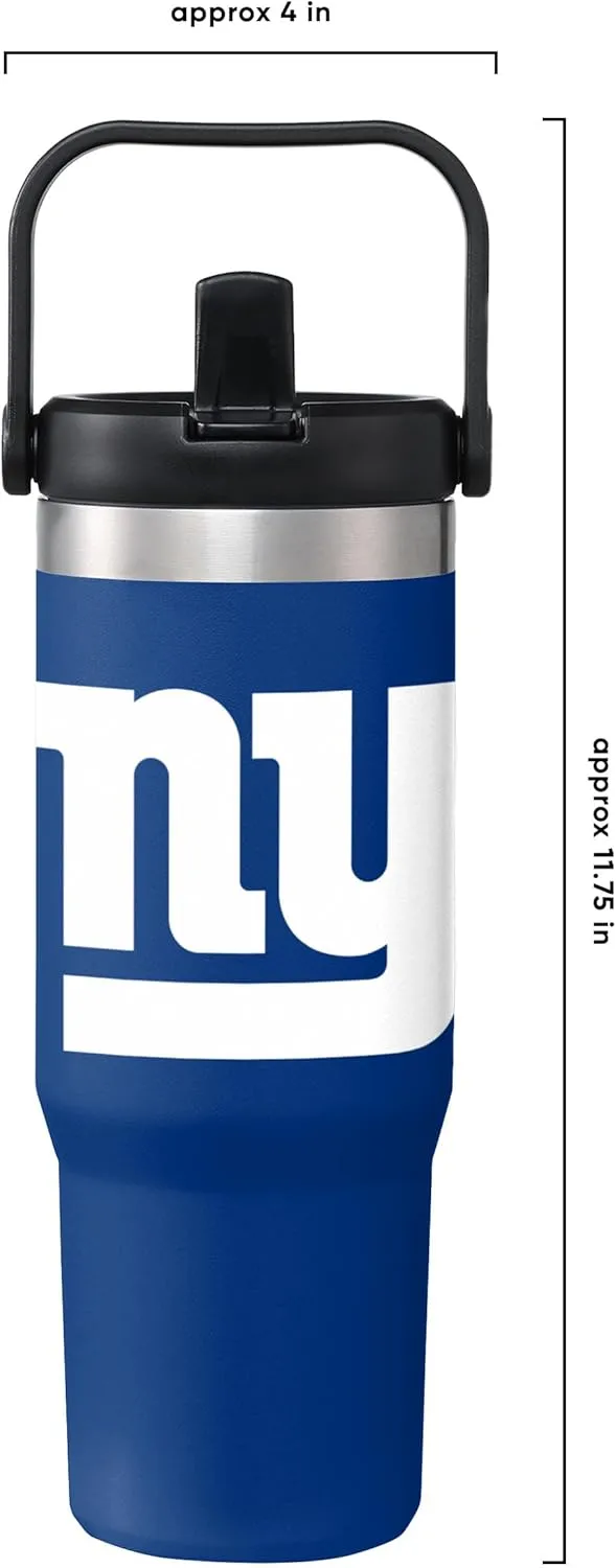 FOCO NFL Unisex-Adult NFL Team Logo Insulated Travel Mug 30oz Straw Tumbler