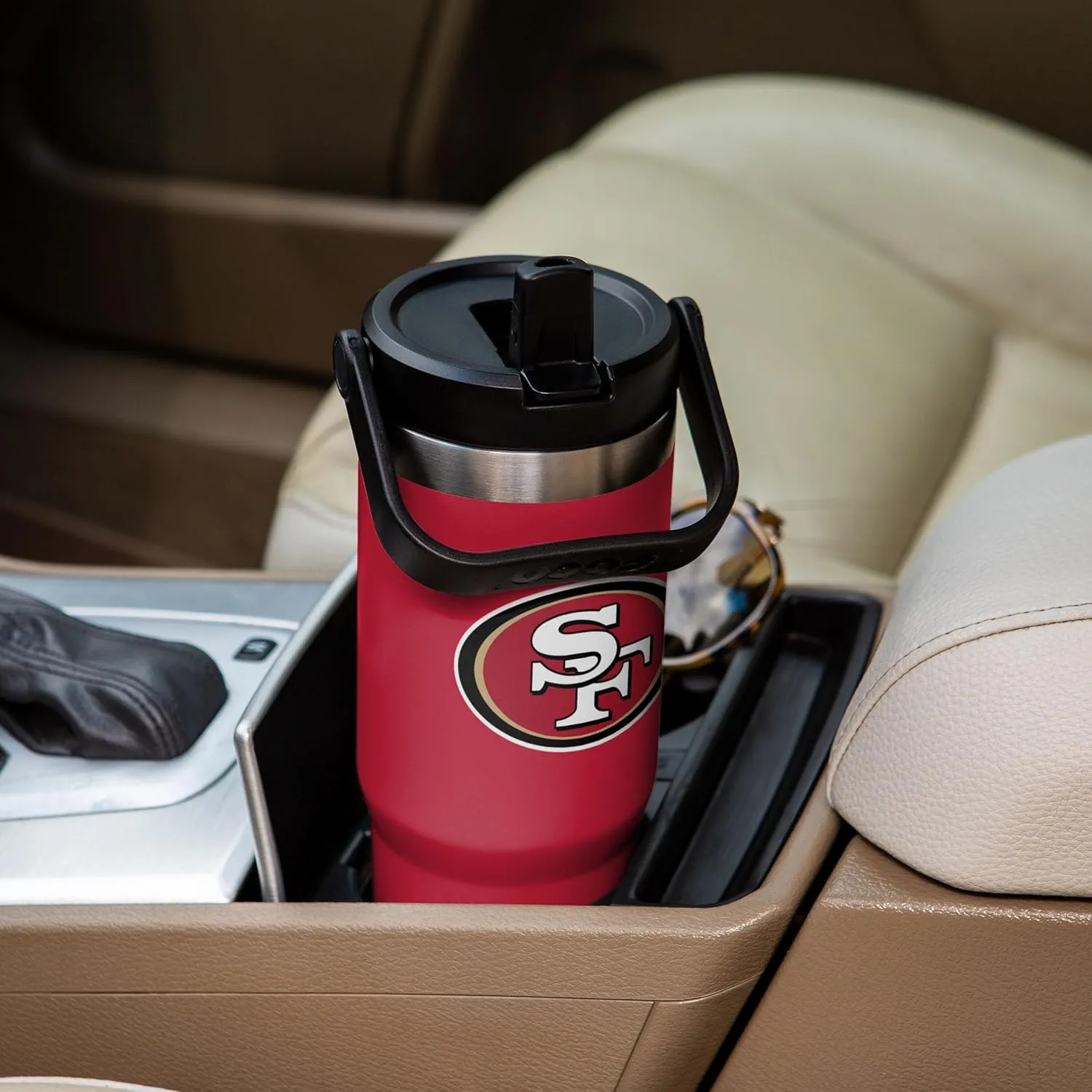 FOCO NFL Unisex-Adult NFL Team Logo Insulated Travel Mug 30oz Straw Tumbler