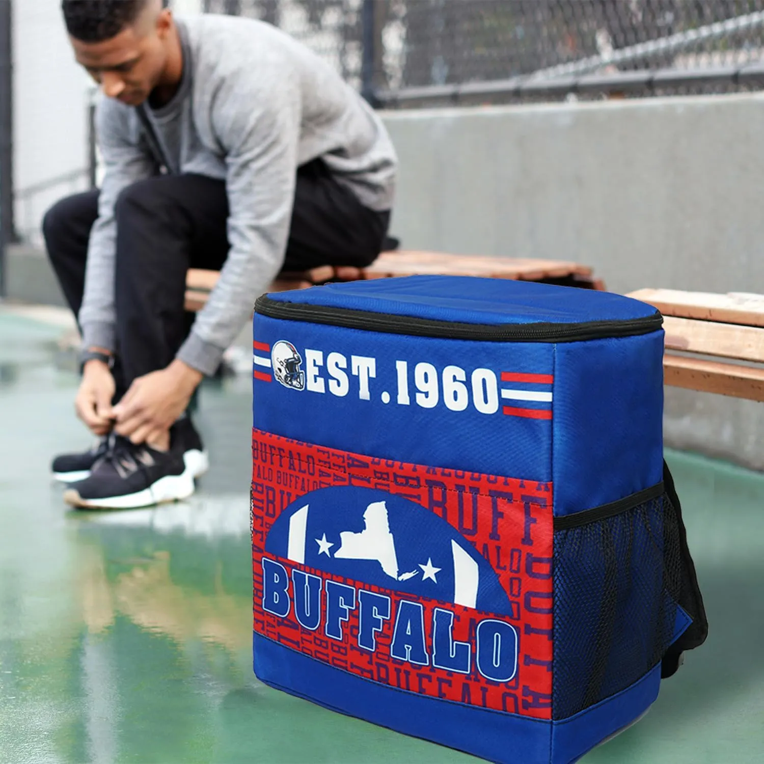 Football Fan Backpack Coolers for Men 30 Can Beer Cooler Bag Insulated Large Picnic Portable Leakproof Travel Cooler Bag
