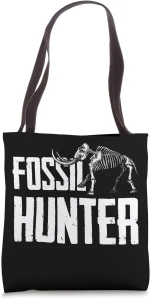 Fossil Hunter Dinosaur Mammoth Ice Age Museum Paleontology Tote Bag