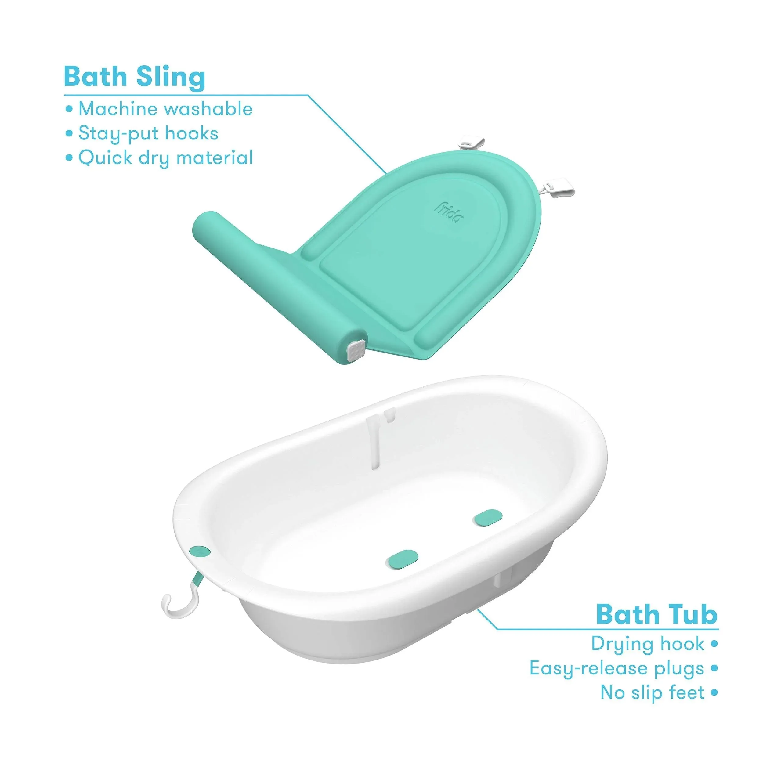 Fridababy 4-in-1 Grow-With-Me Bath Tub