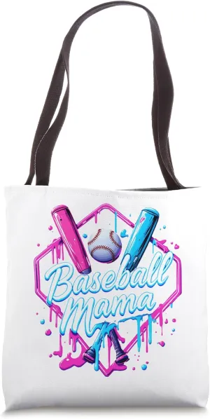 Funny Baseball Ice Cream Drip for Cool Mama Tote Bag