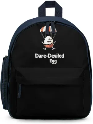 Funny Egg Dare-Deviled Egg Laptop Backpack 12.6 Inch Lightweight Travel Daypack Bookbag Blue-style