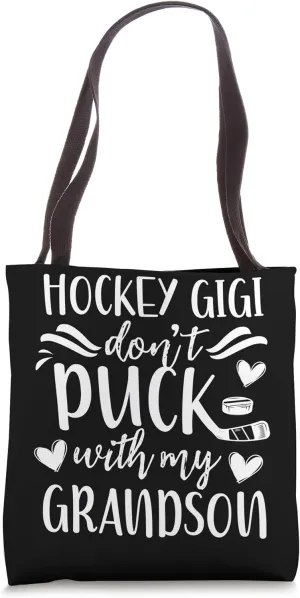 Funny Hockey Gigi Grandma Gigi Of A Hockey Player Tote Bag