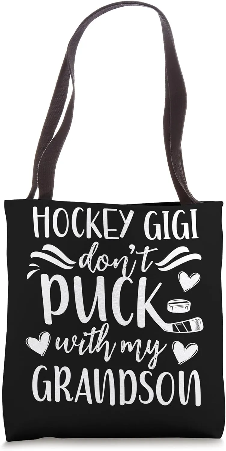 Funny Hockey Gigi Grandma Gigi Of A Hockey Player Tote Bag