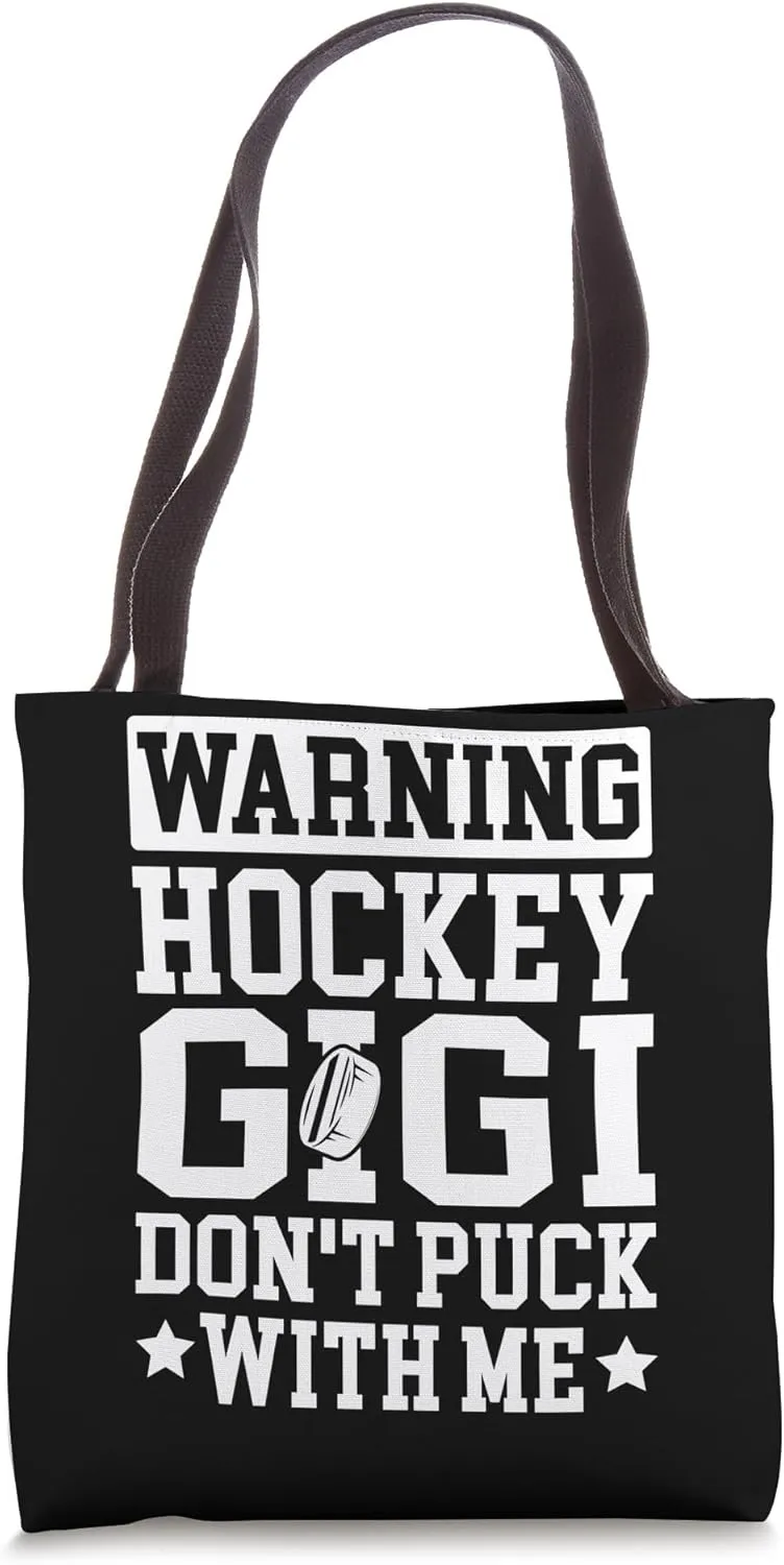 Funny Hockey Gigi Grandma Gigi Of A Hockey Player Tote Bag